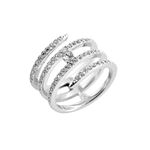 Swarovski（スワロフスキー） 5221415 Creativity Coiled コイルシルエット クリスタル クリスタルパヴェ リング 指輪 サイズ50（日本サイズ9号）