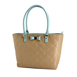 KATE SPADE（ケイトスペード） PXRU6627 271 Natural/Grace Blue かごバッグ Renny Drive Straw Francis
