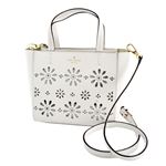 KATE SPADE（ケイトスペード） PXRU6554 125 Bright White デイジー カットアウトデザイン 2WAY ショルダー ハンドバッグ Faye Drive Small Hallie