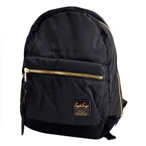 Legarto Largo（レガートラルゴ） LH-B1021-BK 高密度ナイロン×ダイバー素材 ゴールドメタルZIP リュックサック バックパック 【通勤通学】【A4】【正規品】