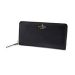 KATE SPADE（ケイトスペード） PWRU4938 67 Black/Cement バイピング バイカラー ラウンドファスナー長財布 Cobble Hill Lacey
