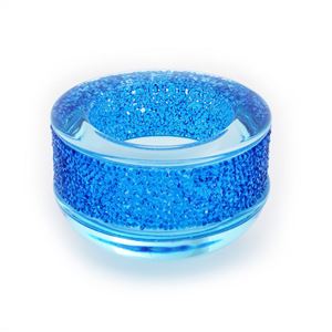 Swarovski（スワロフスキー） 5136916 Shimmer Tea Light Capri Blue クリスタルロック ティーライト キャンドルホルダー カプリブルー