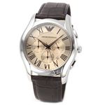 Emporio Armani（エンポリオ・アルマーニ） ちょっぴりクラシカルテイスト。ビジネスユースもお薦めのクロノグラフ・ウオッチ AR1785