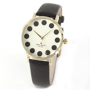 KATE SPADE（ケイトスペード） metro（メトロ） エンボス加工レザーとシェルダイヤルのドレッシーなレディス・ウオッチ。 1YRU0107