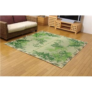 純国産/日本製 袋織 減農薬い草カーペット 『ラピス環良草』 グリーン 約191×250cm