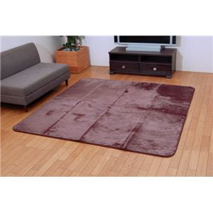 三菱レイヨン ルネス使用カーペット 『シルフィア』 ブラウン 90×185cm（吸湿発熱、抗菌防臭、消臭）