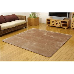 洗える ウォッシャブルラグカーペット 『WSウェンデルNSK』 ベージュ 185×185cm 正方形