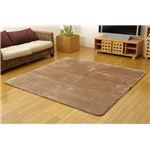洗える ウォッシャブルラグカーペット 『WSウェンデルNSK』 ベージュ 185×185cm 正方形