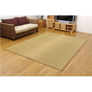純国産/日本製 掛川織 い草カーペット 『スウィート』 江戸間8畳（約348×352cm）