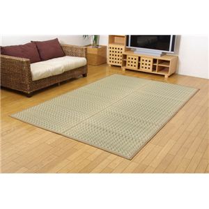 純国産/日本製 掛川織 い草カーペット 『奥丹後』 江戸間3畳（約174×261cm）