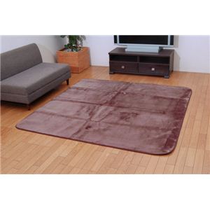 アクリル使用 洗える ウォッシャブルラグ 『ワンダーNSK』 ブラウン 90×185cm