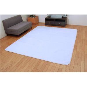 アクリル使用 洗える ウォッシャブルラグ 『ワンダーNSK』 アイボリー 185×185cm 正方形