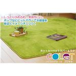 長毛サンゴマイヤー ホットカーペット対応ラグ 『コレット』 ベージュ 200×250cm