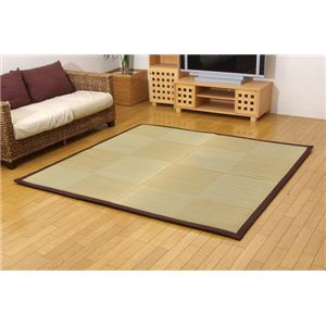 固わた20mm入り い草ラグカーペット 夏用 『ごろりんノア』 約140×200cm