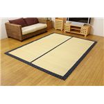 ひんやりラグカーペット 『Fしぐれ』 ブルー 約191×250cm（中材：ウレタン）