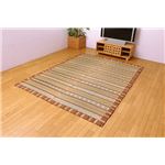 い草ラグカーペット 夏用 『Fサティス』 ブラウン 約191×250cm（裏：ウレタン10mm）