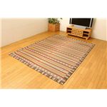 い草ラグカーペット 夏用 『Fサティス』 グレー 約191×191cm（裏：ウレタン10mm）