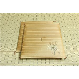 純国産/日本製 捺染返し い草座布団 『薄（すすき） 2枚組』 約55×55cm×2P
