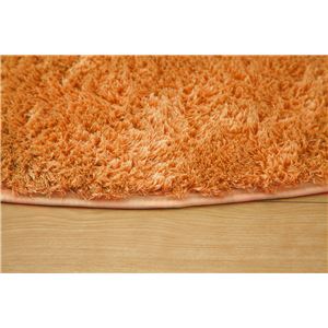 フィラメント糸使用 ホットカーペット対応ラグ 『ツイート』 オレンジ 200×250cm
