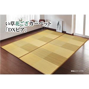 い草花ござ 『DXピア』 ブラウン 本間6畳（286.5x382cm） （裏：不織布）