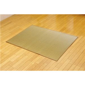 純国産 無地カラーい草ラグカーペット 夏用 『Fプラード』 ベージュ 95×130cm