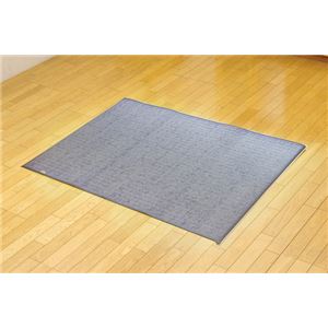 純国産 無地カラーい草ラグカーペット 夏用 『Fプラード』 グレー 95×130cm