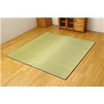 純国産 シンプルい草ラグカーペット『Fリブロ』 イエロー 190×250cm