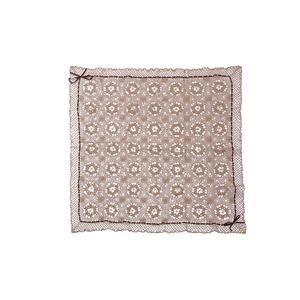 手編み こたつ用上掛けカバー（サロン）単品 『エミリア』 ベージュ 110×110cm