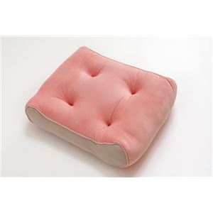 クッション 低反発 使用 腰当て マイクロファイバー 無地 『ルナ ジャンボ 腰当』 ピンク 約40×45cm