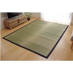 純国産 い草ラグカーペット 夏用 『F）MUKU』 約140×200cm（デニム）