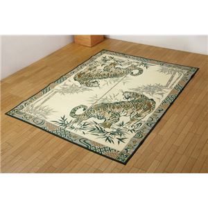 純国産 い草ラグカーペット 夏用 『虎』 約191×250cm