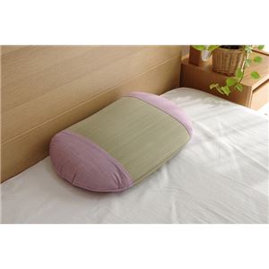 枕 まくら い草枕 ピロー 国産 アロマが香る 『アロマグラス ラベンダー 平枕 』 約35×50cm 箱付