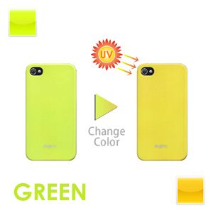 iphone4／4S用色が変わるケース グリーン