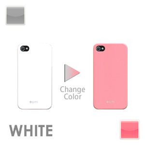 iphone4／4S用色が変わるケース ホワイト