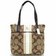 【COACH　OUTLET】コーチ　シグネチャー ストライプ トート / トートバッグ　F24666 B4C7I画像最小１