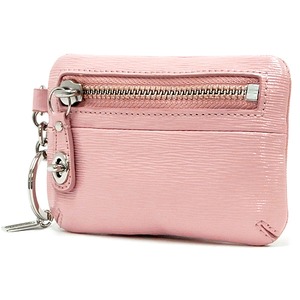 COACH OUTLET（コーチ アウトレット） テクスチャー パテント ポーチ キーリング / コインケース