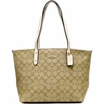 COACH コーチ アウトレット グネチャー シティー ジップ トップ トート/ トートバッグ