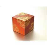 KT2033A 花丸春秋5.0三段重（溜）（A） 【Kaze-ya style・北市漆器店 】