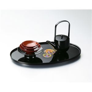 KT2045 彩光てまり小判屠蘇器揃黒 【Kaze-ya style・北市漆器店 】