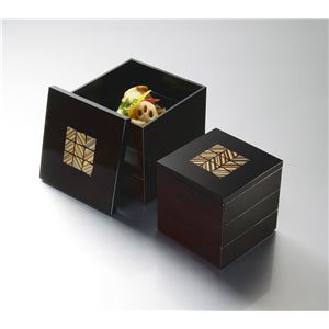 KT2060 西陣4.0三段重（溜） 【Kaze-ya style・北市漆器店 】