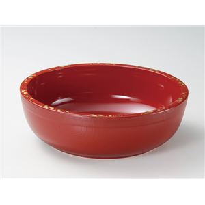 KT2069 木目そうめん鉢（朱）うさぎ 【Kaze-ya style・北市漆器店 】