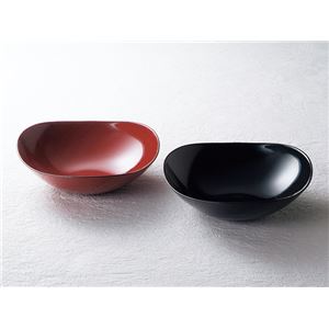 KZ2226 うるしペア盛鉢（朱・黒） 【Kaze-ya style・北市漆器店 】