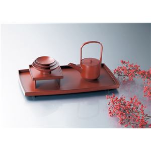 KZ2288 手塗うるし胴張屠蘇器揃（朱） 【Kaze-ya style・北市漆器店 】