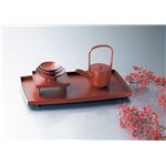 KZ2288 手塗うるし胴張屠蘇器揃（朱） 【Kaze-ya style・北市漆器店 】
