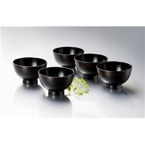 KZ2391 布目汁椀揃（5） 【Kaze-ya style・北市漆器店 】