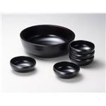 KZ2456 黒朱線入そうめん鉢揃 【Kaze-ya style・北市漆器店 】