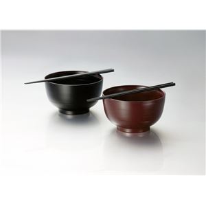 KZ2463 刷毛目ペア丼セット（箸付） 【Kaze-ya style・北市漆器店 】