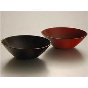 KZ2520 手塗うるしペア6.3盛鉢（溜・朱） 【Kaze-ya style・北市漆器店 】