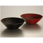 KZ2520 手塗うるしペア6.3盛鉢（溜・朱） 【Kaze-ya style・北市漆器店 】
