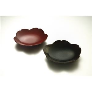 KZ2601 うるしペア桜鉢（溜・銀朱） 【Kaze-ya style・北市漆器店 】